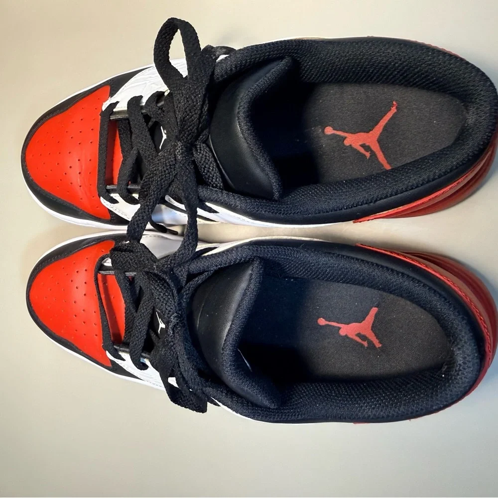Kids Nike Air Jordan Nu Retro 1 Low Varsity Red/Black/White Size 7